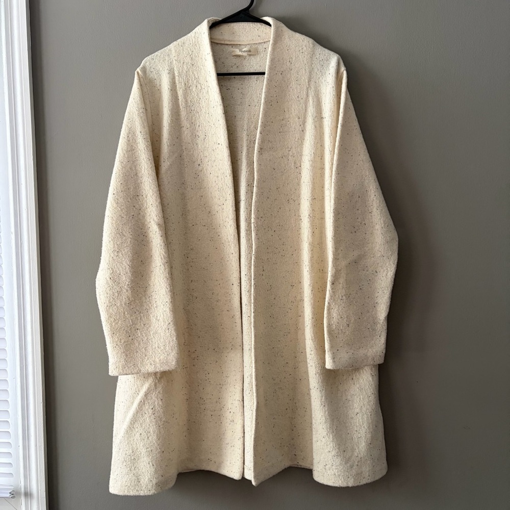 Madewell langley swing wool blend coat
